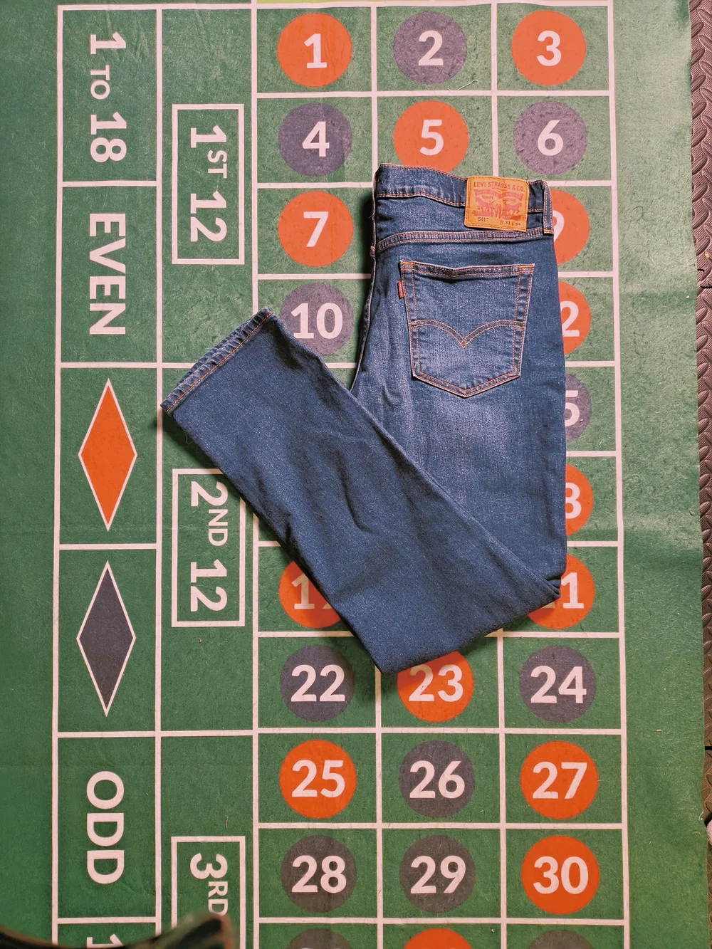 NWOT Levi's 541 Athletic Taper Dark Wash Jeans Men's Size 33x34